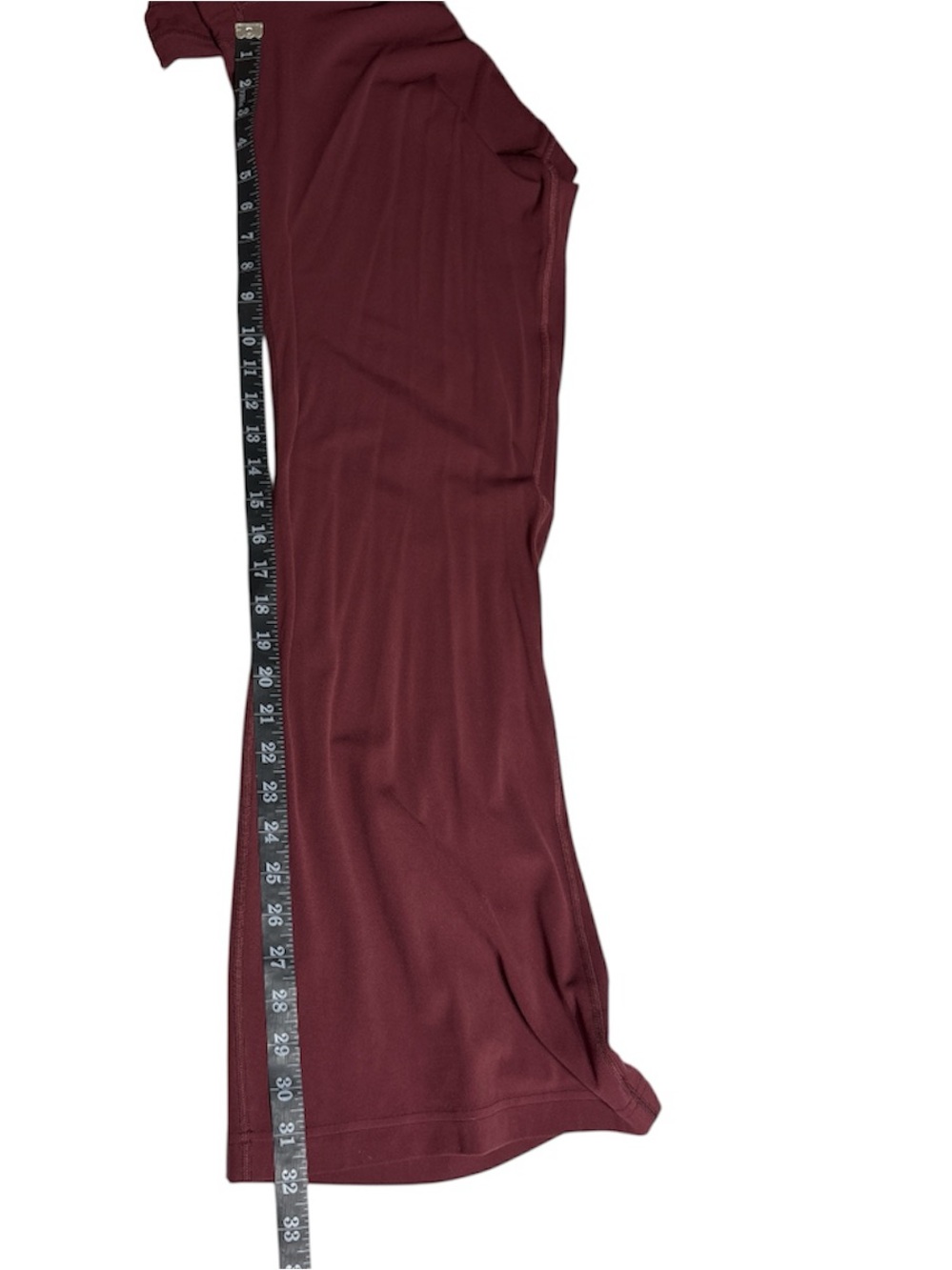 Lululemon Groove Super-High-Rise Flared Pant Nulu  Garnet size 16 - Picture 10 of 13
